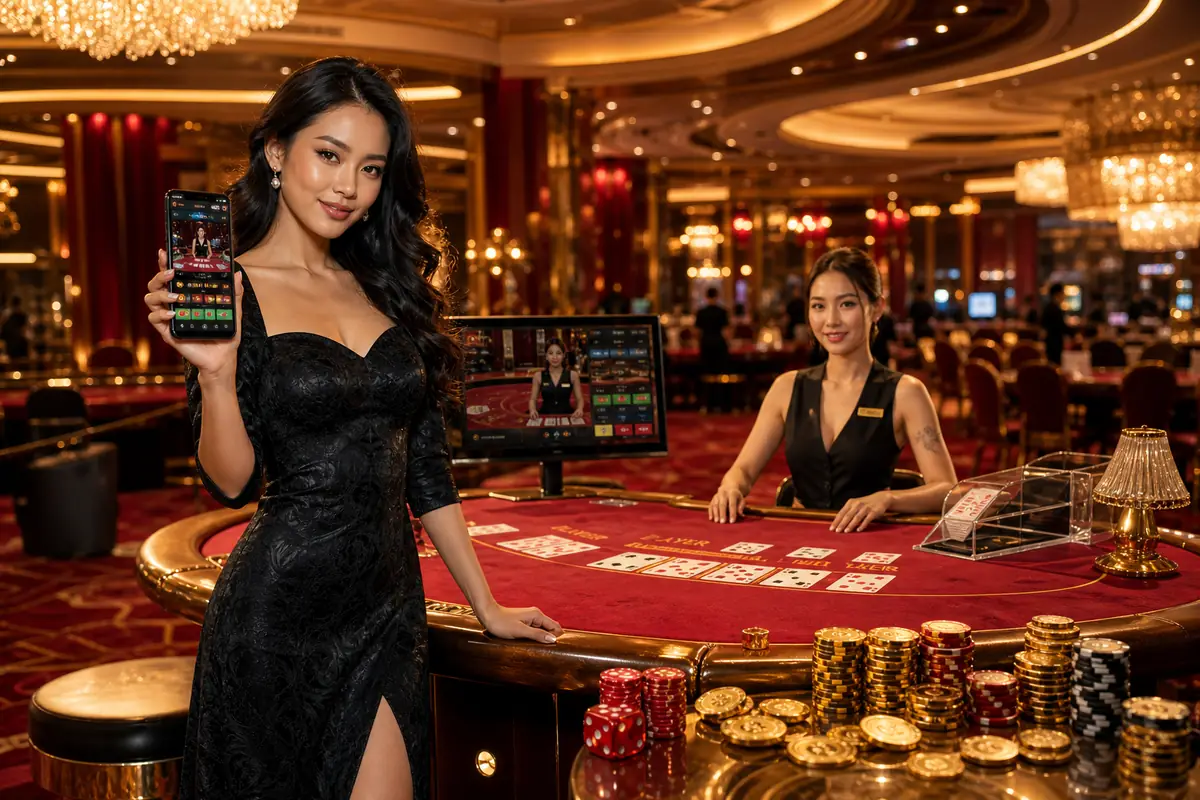 qr44 Casino suasana dewan live dealer profesional